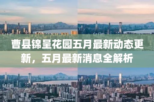曹县锦呈花园五月最新动态更新，五月最新消息全解析