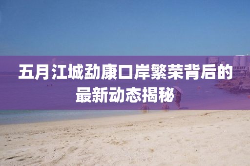 五月江城勐康口岸繁荣背后的最新动态揭秘