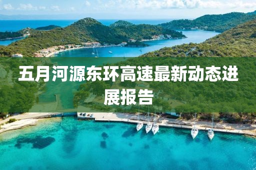 五月河源东环高速最新动态进展报告