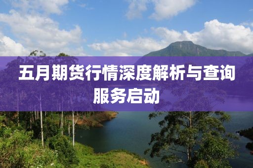 五月期货行情深度解析与查询服务启动