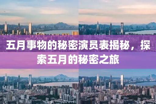 五月事物的秘密演员表揭秘，探索五月的秘密之旅