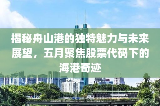 揭秘舟山港的独特魅力与未来展望，五月聚焦股票代码下的海港奇迹