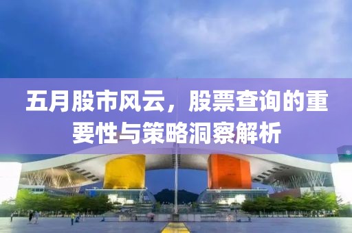 五月股市风云，股票查询的重要性与策略洞察解析
