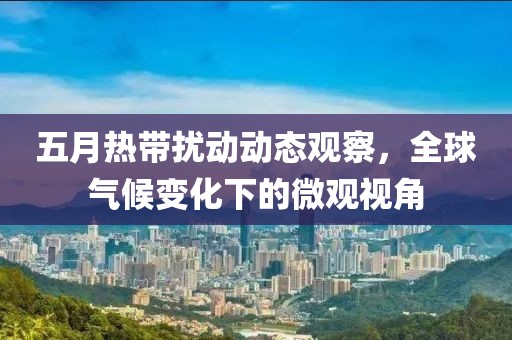 五月热带扰动动态观察，全球气候变化下的微观视角