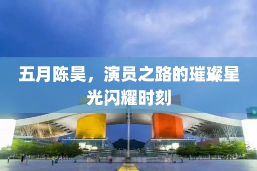 五月陈昊，演员之路的璀璨星光闪耀时刻
