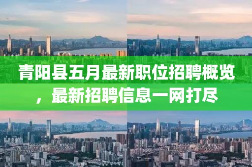 青阳县五月最新职位招聘概览，最新招聘信息一网打尽