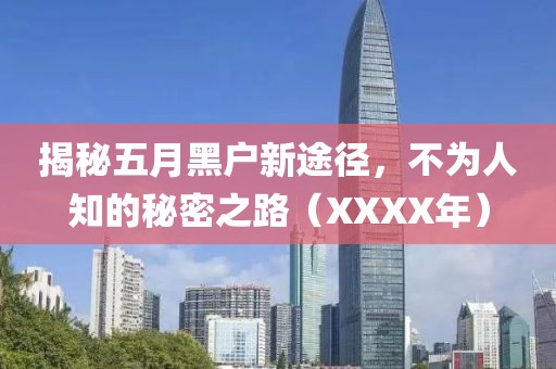 揭秘五月黑户新途径，不为人知的秘密之路（XXXX年）