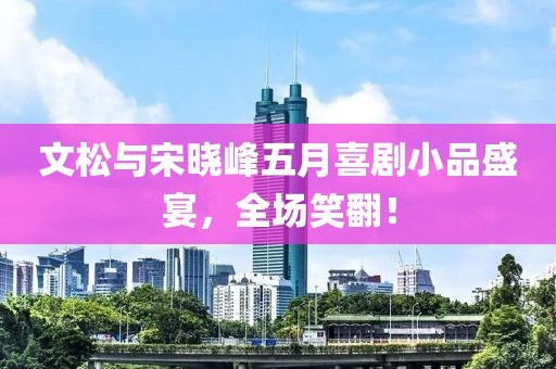 文松与宋晓峰五月喜剧小品盛宴，全场笑翻！