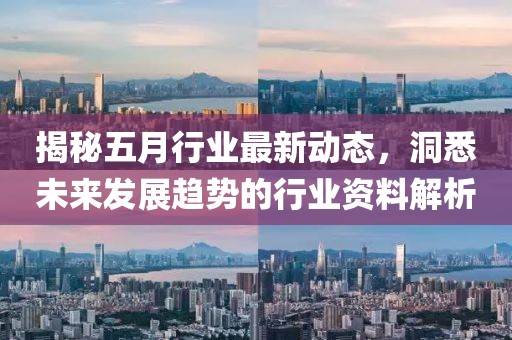 揭秘五月行业最新动态，洞悉未来发展趋势的行业资料解析
