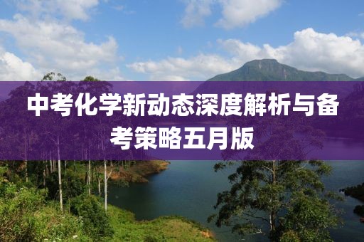 中考化学新动态深度解析与备考策略五月版
