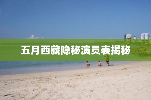 五月西藏隐秘演员表揭秘