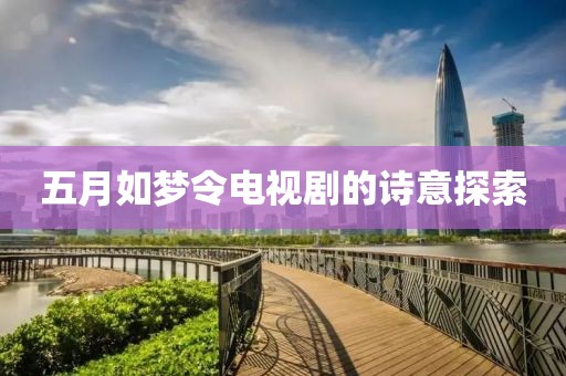 五月如梦令电视剧的诗意探索