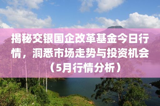 揭秘交银国企改革基金今日行情，洞悉市场走势与投资机会（5月行情分析）