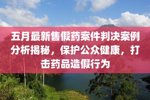 五月最新售假药案件判决案例分析揭秘，保护公众健康，打击药品造假行为