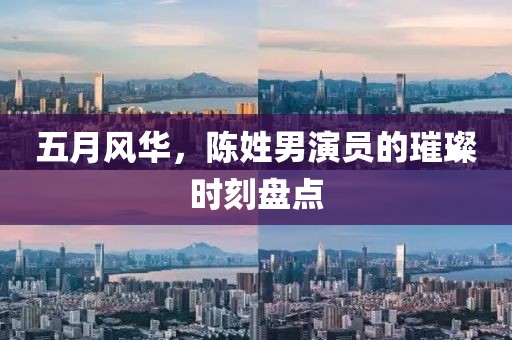 五月风华，陈姓男演员的璀璨时刻盘点