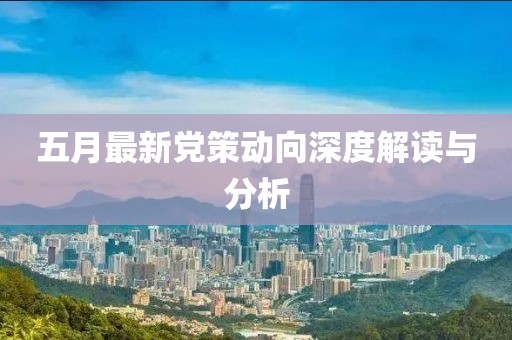 五月最新党策动向深度解读与分析