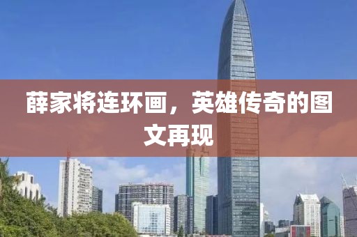 薛家将连环画，英雄传奇的图文再现