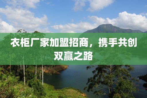 衣柜厂家加盟招商，携手共创双赢之路
