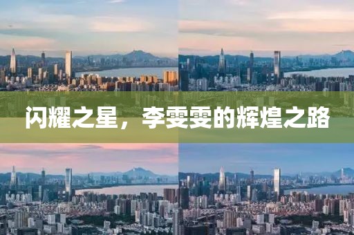 闪耀之星，李雯雯的辉煌之路