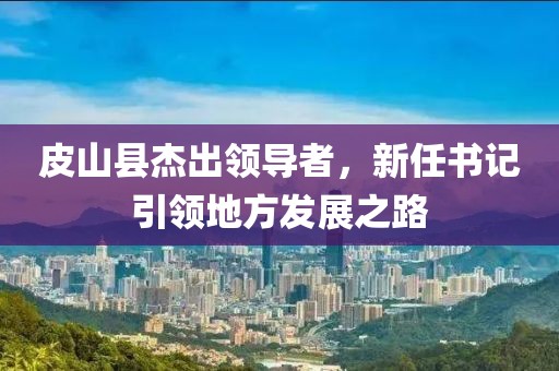 皮山县杰出领导者，新任书记引领地方发展之路