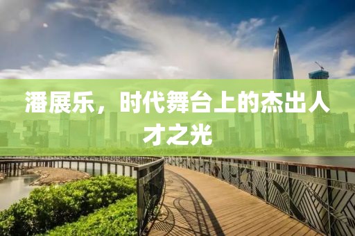 潘展乐，时代舞台上的杰出人才之光