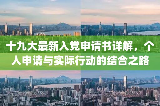 十九大最新入党申请书详解，个人申请与实际行动的结合之路
