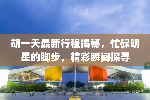 胡一天最新行程揭秘，忙碌明星的脚步，精彩瞬间探寻