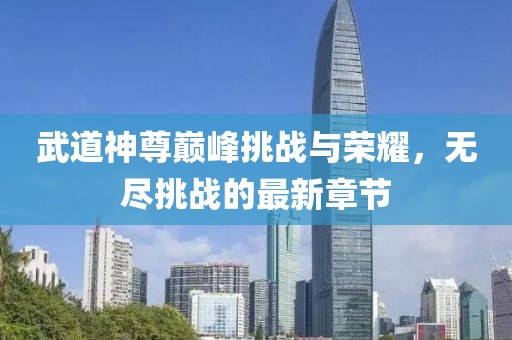 武道神尊巅峰挑战与荣耀，无尽挑战的最新章节